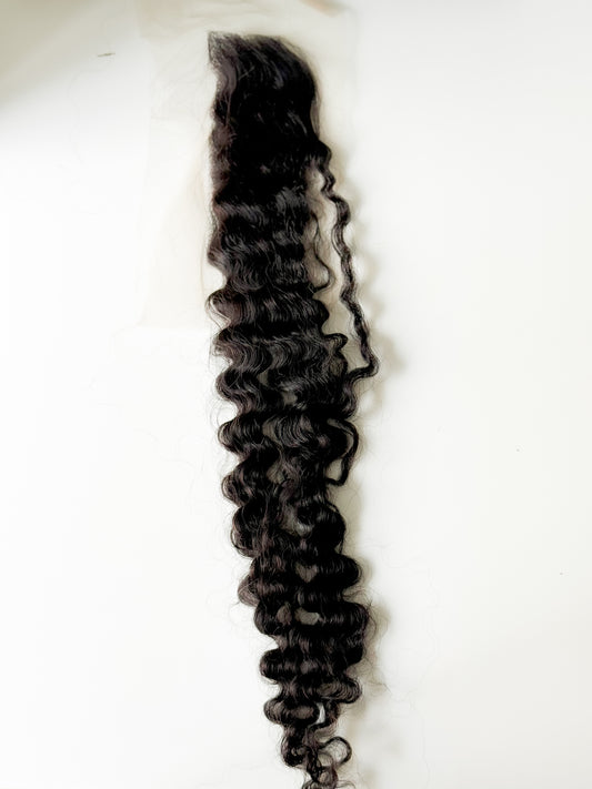 Beautiful Burmese Curly Closure